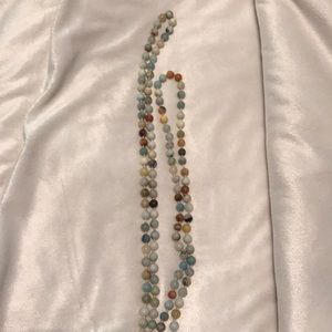 Earth tone bead necklace